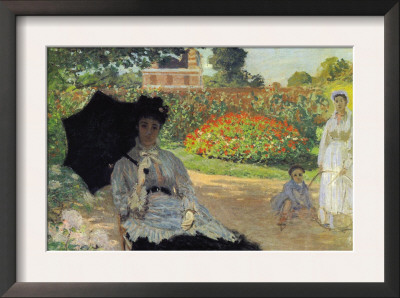 Camille In The Garden With Jean And His Nanny by Claude Monet Pricing Limited Edition Print image