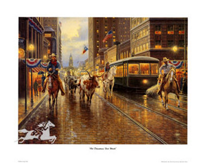 Old Downtown Fort Worth by Jack Terry Pricing Limited Edition Print image