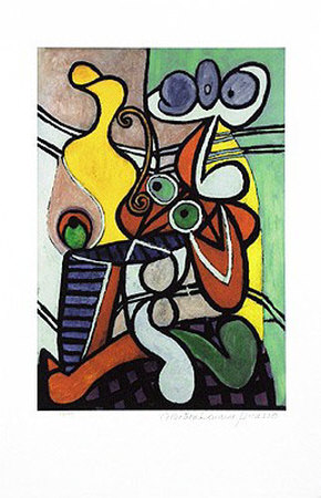 Large Still Life On Pedestal Table by Pablo Picasso Pricing Limited Edition Print image