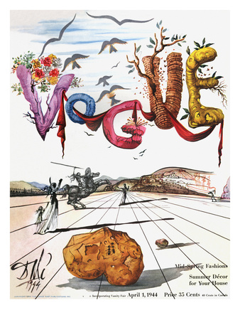 Vogue Cover - April 1944 by Salvador Dali Pricing Limited Edition Print image