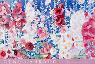 Hollyhocks by Rene Labrado Pricing Limited Edition Print image