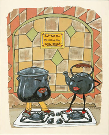 Pot Calling Kettle Black by Leroy Campbell Pricing Limited Edition Print image
