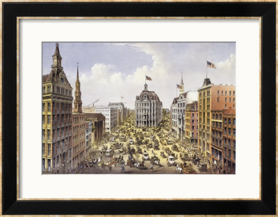 Broadway New York by Currier & Ives Pricing Limited Edition Print image