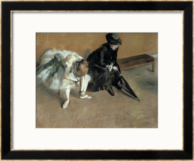 Waiting, Circa 1882 by Edgar Degas Pricing Limited Edition Print image