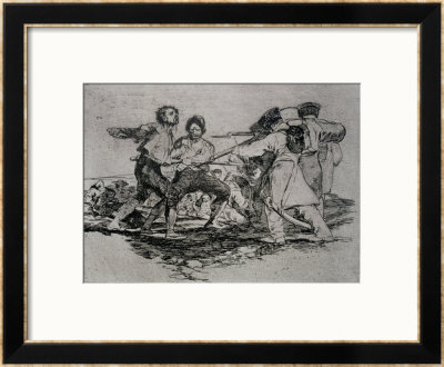 Rightly Or Wrongly, Plate 2 Of The Disasters Of War, 1810-14, Published 1863 by Francisco De Goya Pricing Limited Edition Print image