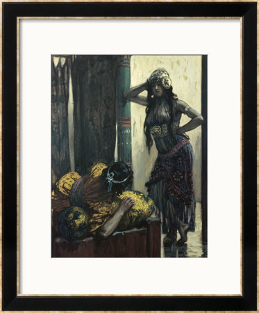 Jezebel Advises Ahab by James Tissot Pricing Limited Edition Print image