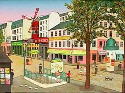 Paris, Le Moulin Rouge by Ledan Fanch Pricing Limited Edition Print image