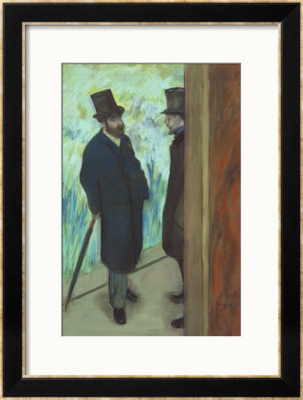 Friends At The Theatre, Ludovic Halevy (1834-1908) And Albert Cave (1832-1910) 1878-79 by Edgar Degas Pricing Limited Edition Print image