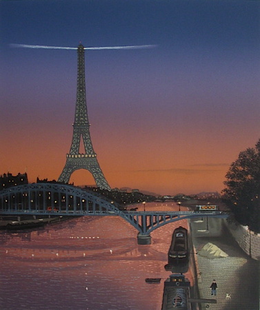 Tour Eiffel Au Ciel Rouge by Michel Delacroix Pricing Limited Edition Print image