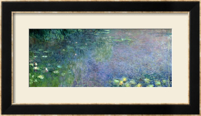 Waterlilies: Morning, 1914-18 (Centre Right Section) by Claude Monet Pricing Limited Edition Print image