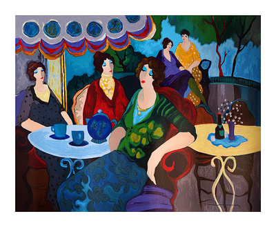 Morning Tea by Itzchak Tarkay Pricing Limited Edition Print image