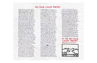 The Chunk Called Poetry by Keith Haring Pricing Limited Edition Print image