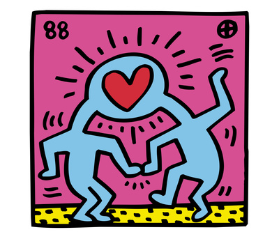 Pop Shop (Heart) by Keith Haring Pricing Limited Edition Print image