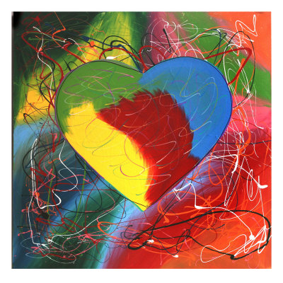 Hearts by Steve Kaufman Pricing Limited Edition Print image