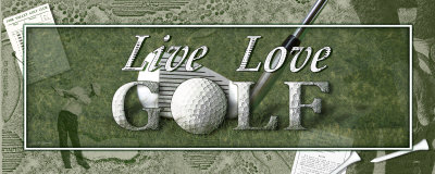 Live Love Golf I by Sally Ray Cairns Pricing Limited Edition Print image