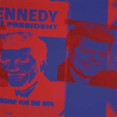 Flash: November 22, 1963, C.1968 (Blue And Red) by Andy Warhol Pricing Limited Edition Print image