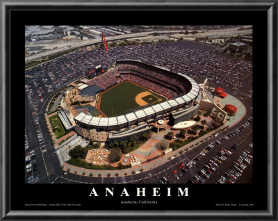 Anaheim: Edison Field, Angels Baseball, California by Mike Smith Pricing Limited Edition Print image