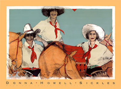 Moon Dog Chasers And Palomino Racers by Donna Howell-Sickles Pricing Limited Edition Print image