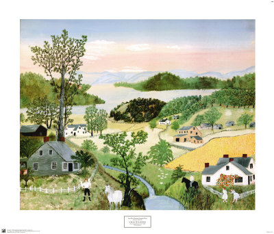 Beautiful World, 1948 by Grandma Moses Pricing Limited Edition Print image