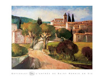 L'entree De Saint Romain En Vie by Elisabeth Estivalet Pricing Limited Edition Print image