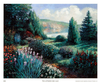 View Of Garden Lake by Van Martin Pricing Limited Edition Print image