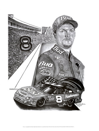 Dale Earnhardt Jr. by Robert Stephen Simon Pricing Limited Edition Print image
