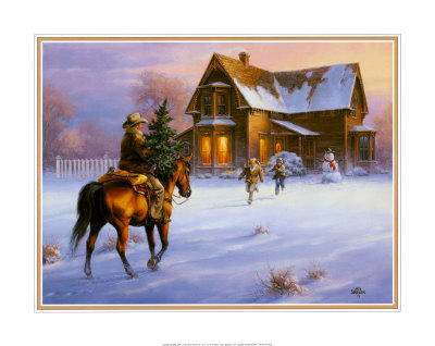 Bringing Home The Tree by Jack Sorenson Pricing Limited Edition Print image