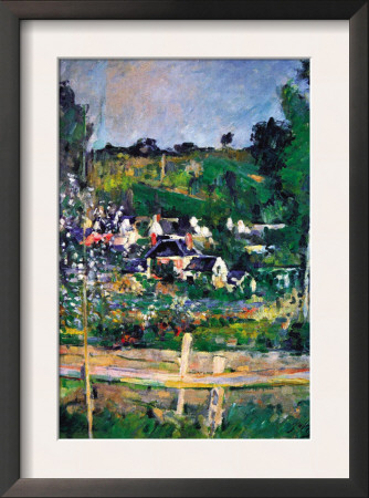 Village Behind The Fence by Paul Cezanne Pricing Limited Edition Print image