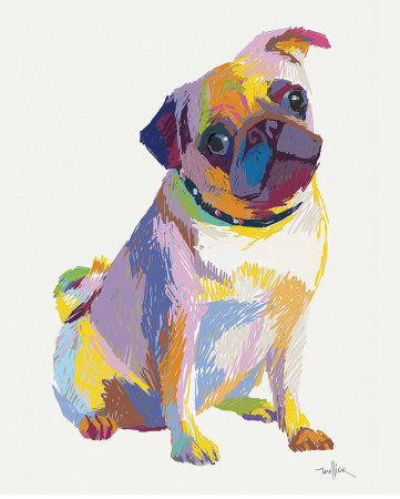 Pug Sketch by Patti Mollica Pricing Limited Edition Print image