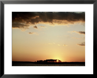 Sunset Over Water With High Clouds by Guy Crittenden Pricing Limited Edition Print image
