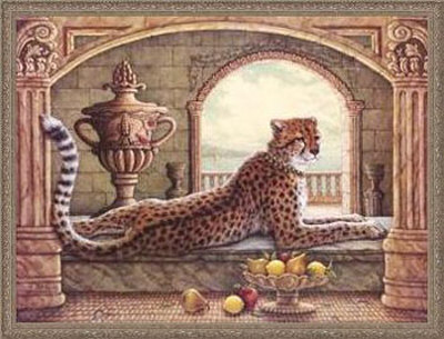 Royal Cheetah by Janet Kruskamp Pricing Limited Edition Print image