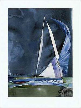 Sloop On An Off Green Sea S/N L/E by Willard Bond Pricing Limited Edition Print image