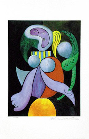 Woman With A Flower by Pablo Picasso Pricing Limited Edition Print image