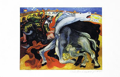 Bullfight, Death Of Toreador by Pablo Picasso Pricing Limited Edition Print image