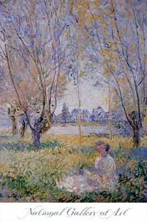 Woman Seated Under The Willows, 1880 by Claude Monet Pricing Limited Edition Print image