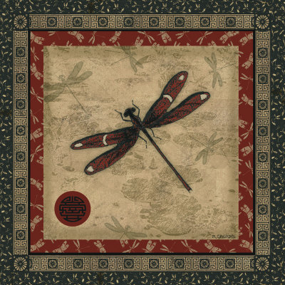 Red Dragonfly Ii by Sally Ray Cairns Pricing Limited Edition Print image