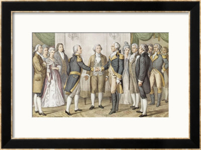 1St Meeting Of Wash And Lafayette, Phila, 8/3/1777 by Currier & Ives Pricing Limited Edition Print image