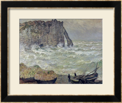Rough Sea At Etretat, 1883 by Claude Monet Pricing Limited Edition Print image