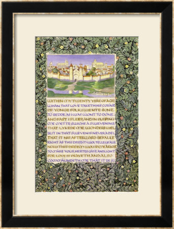 The Romaunt Of The Rose, Circa 1890 by William Morris Pricing Limited Edition Print image