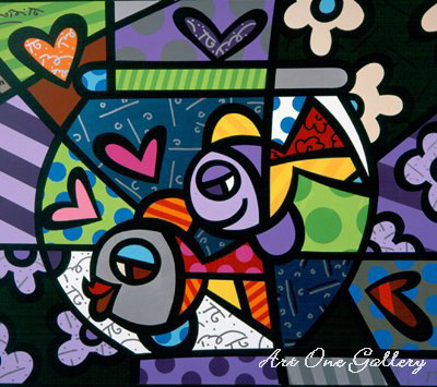 At Home by Romero Britto Pricing Limited Edition Print image