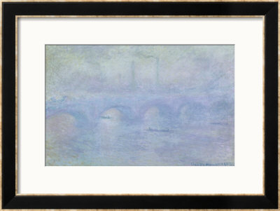 Waterloo Bridge: Effect Of The Mist, 1903 by Claude Monet Pricing Limited Edition Print image
