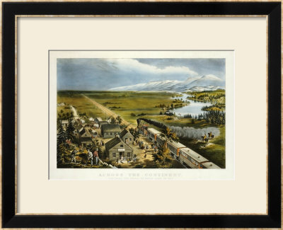Across The Continent, Westward The Course Of Empire Takes Its Way, 1868 by Currier & Ives Pricing Limited Edition Print image