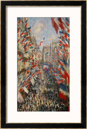 La Rue Montorgeuil, Paris, During The Celebrations Of June 30, 1878 by Claude Monet Pricing Limited Edition Print image