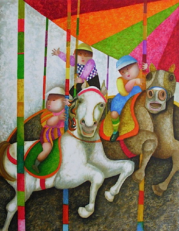 Les Chevaux De Bois by Graciela Rodo Boulanger Pricing Limited Edition Print image