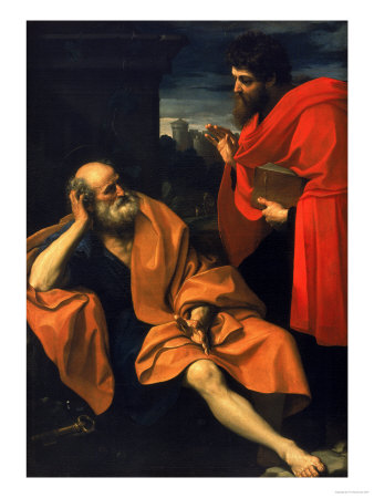 Saints Peter And Paul, Brera Gallery, Milan by Guido Reni Pricing Limited Edition Print image