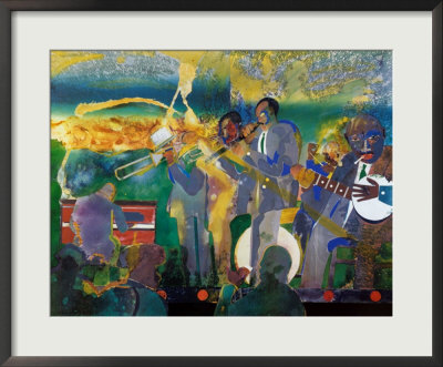 Uptown Sunday Night Session by Romare Bearden Pricing Limited Edition Print image