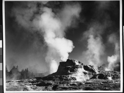 Castle Geyser Cone, Yellowstone National Park by Ansel Adams Pricing Limited Edition Print image
