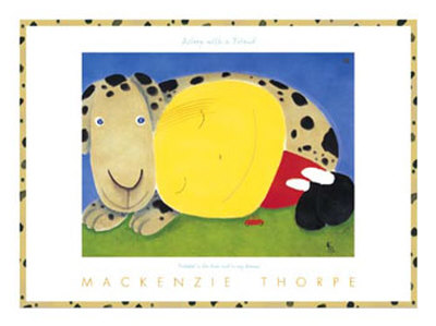 Asleep With A Friend by Mackenzie Thorpe Pricing Limited Edition Print image