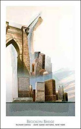 Brooklyn Bridge by Richard Davies Pricing Limited Edition Print image
