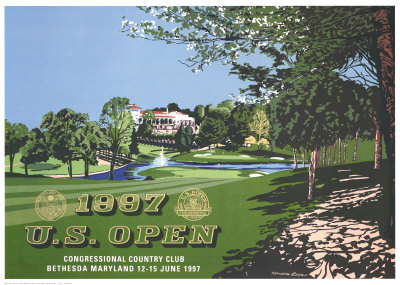 97 U.S. Open Congressional by Kenneth Reed Pricing Limited Edition Print image